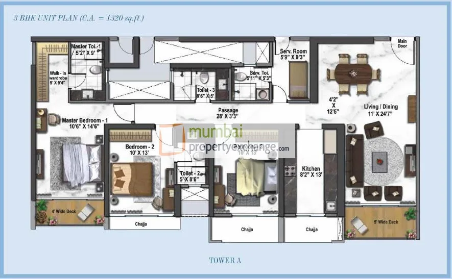 Tower A 3BHK L
