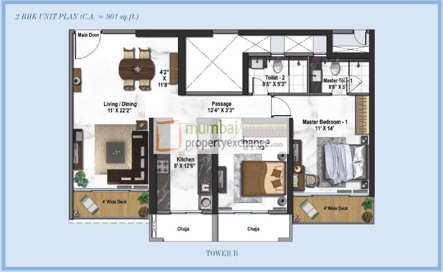 Tower B 2BHK