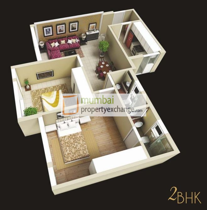 2 BHK plan