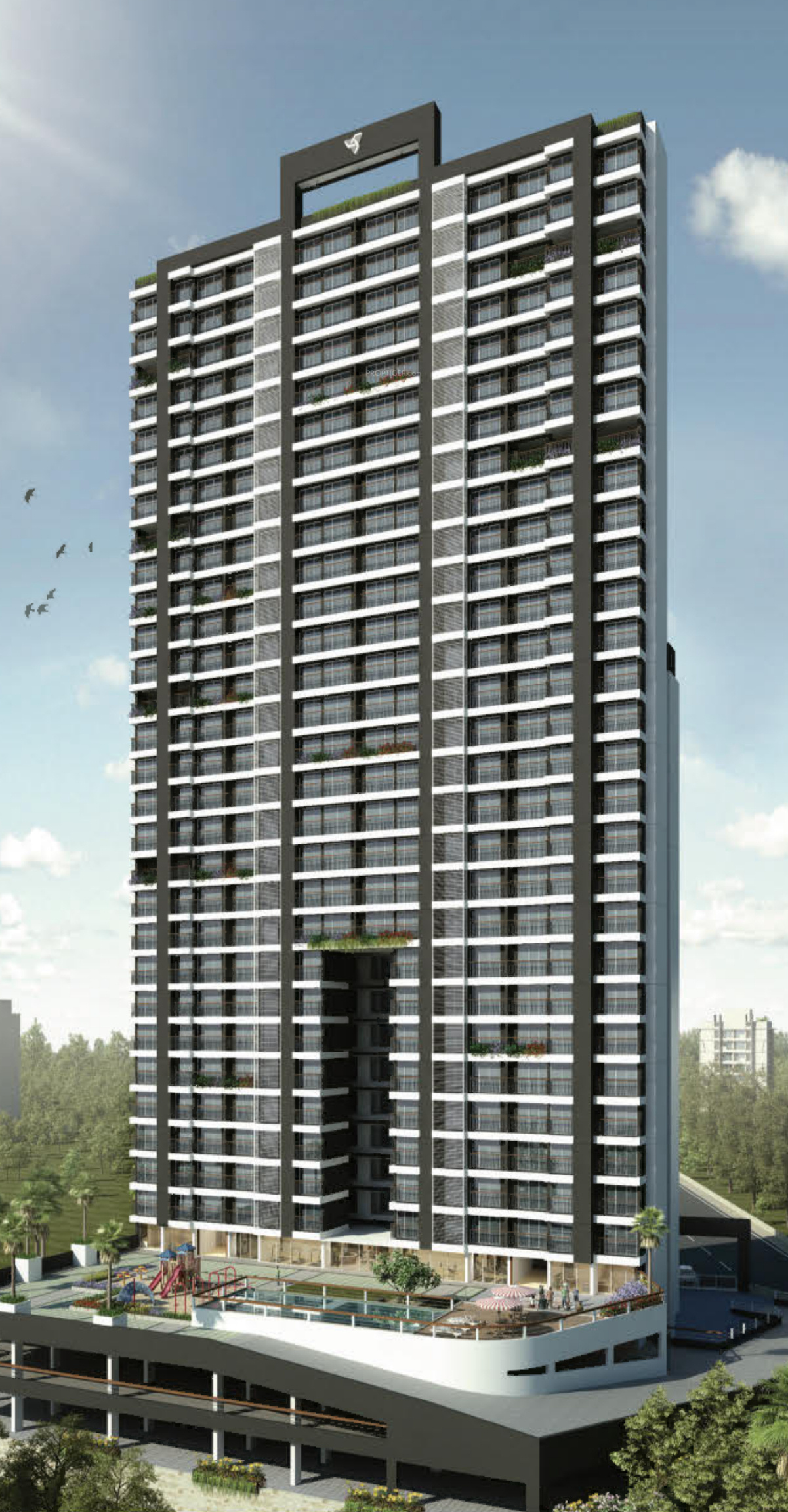 Wadhwa Evergreen Heights Elevation Image-1