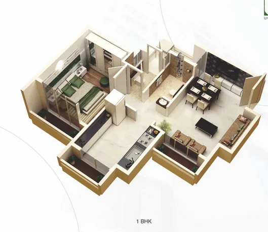 Universal Greens, Thane West — floor plan 1