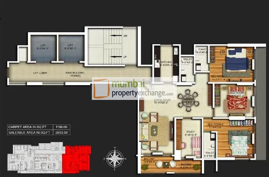 3.5 BHK Floor Plan
