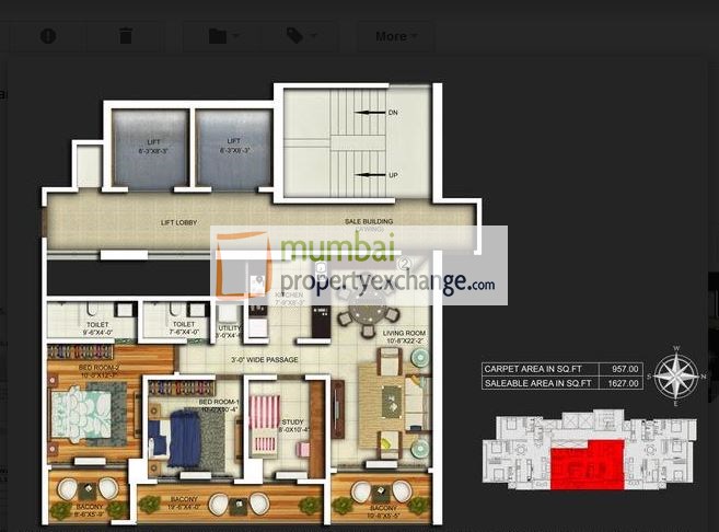 2.5 BHK Floor Plan