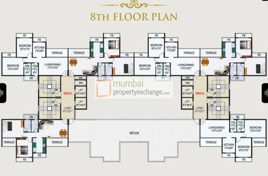 8th Floor Plan