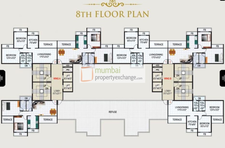 8th Floor Plan