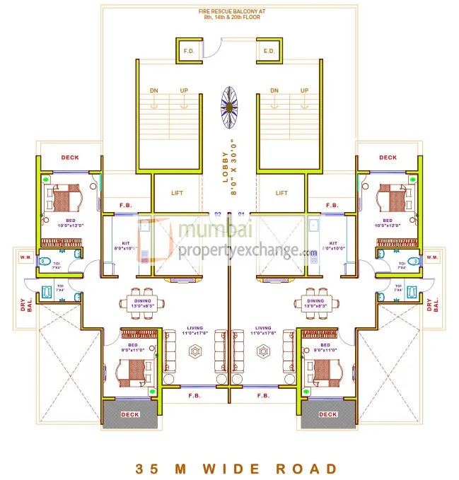 8,14,20th floor Plan