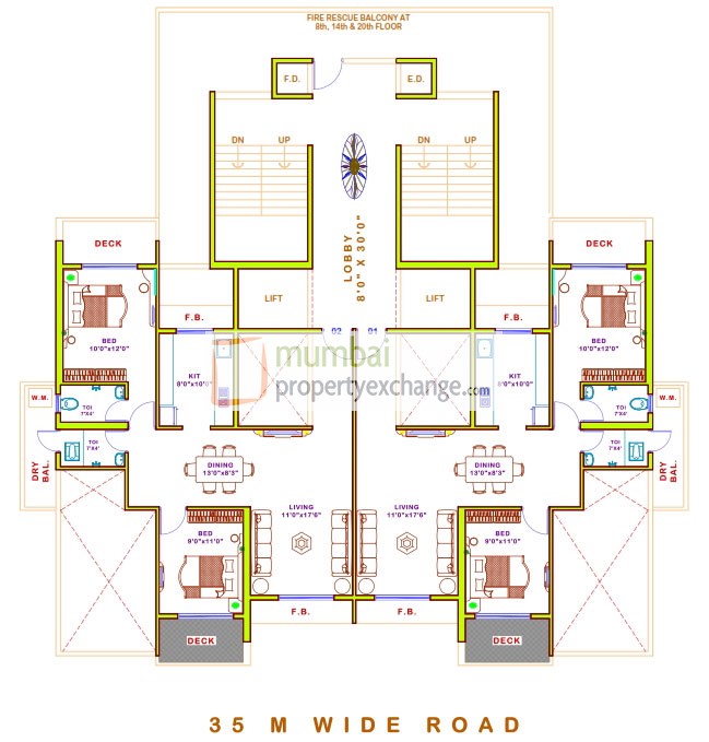 8,14,20th floor Plan