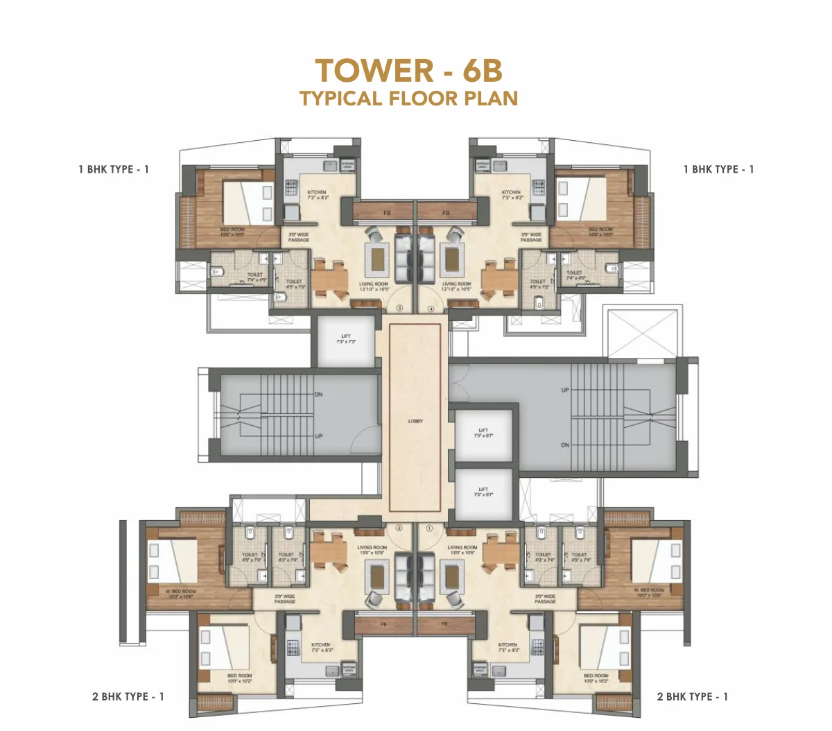 Tower 6B - Floor Plan