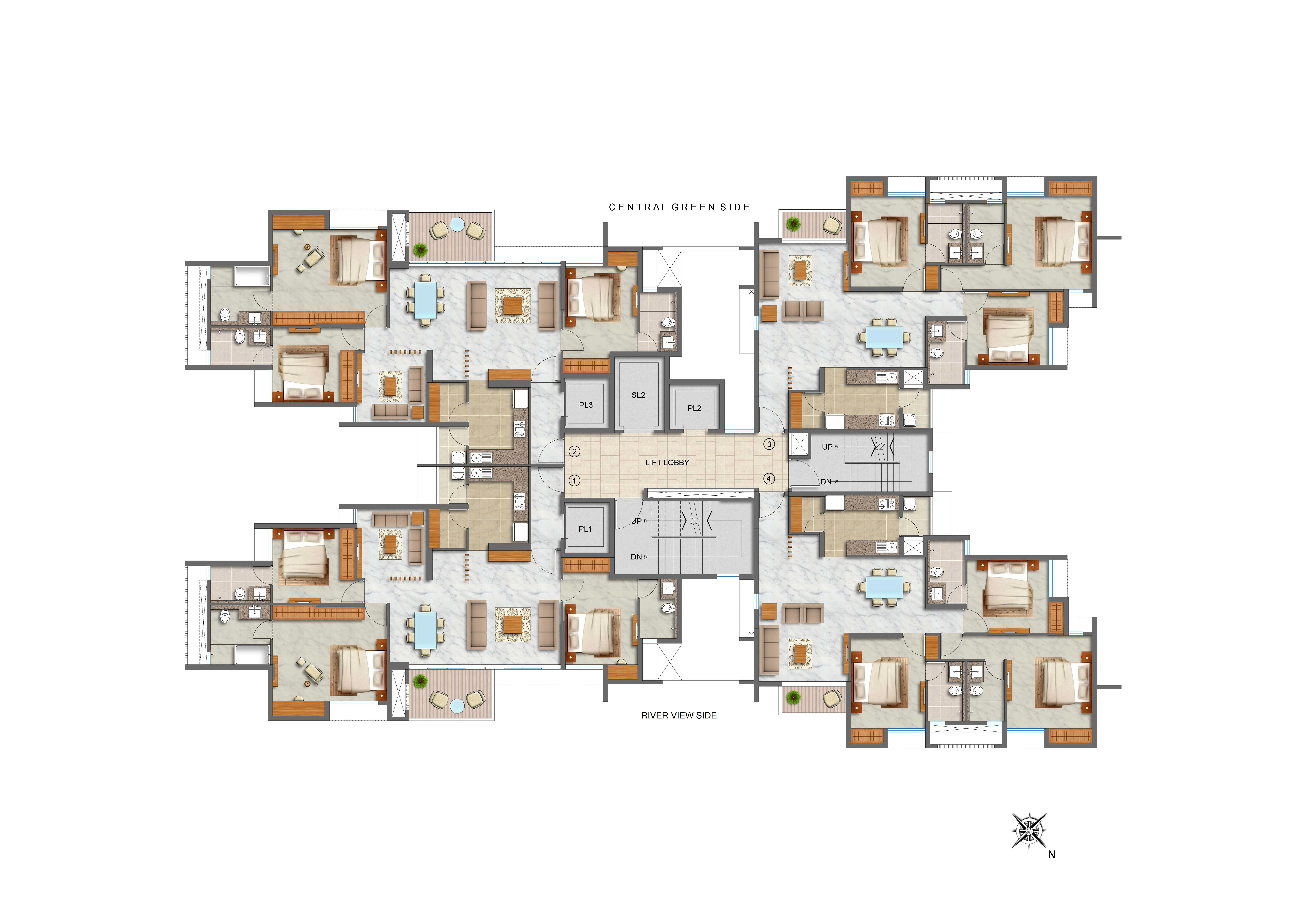 3 BHK Plan