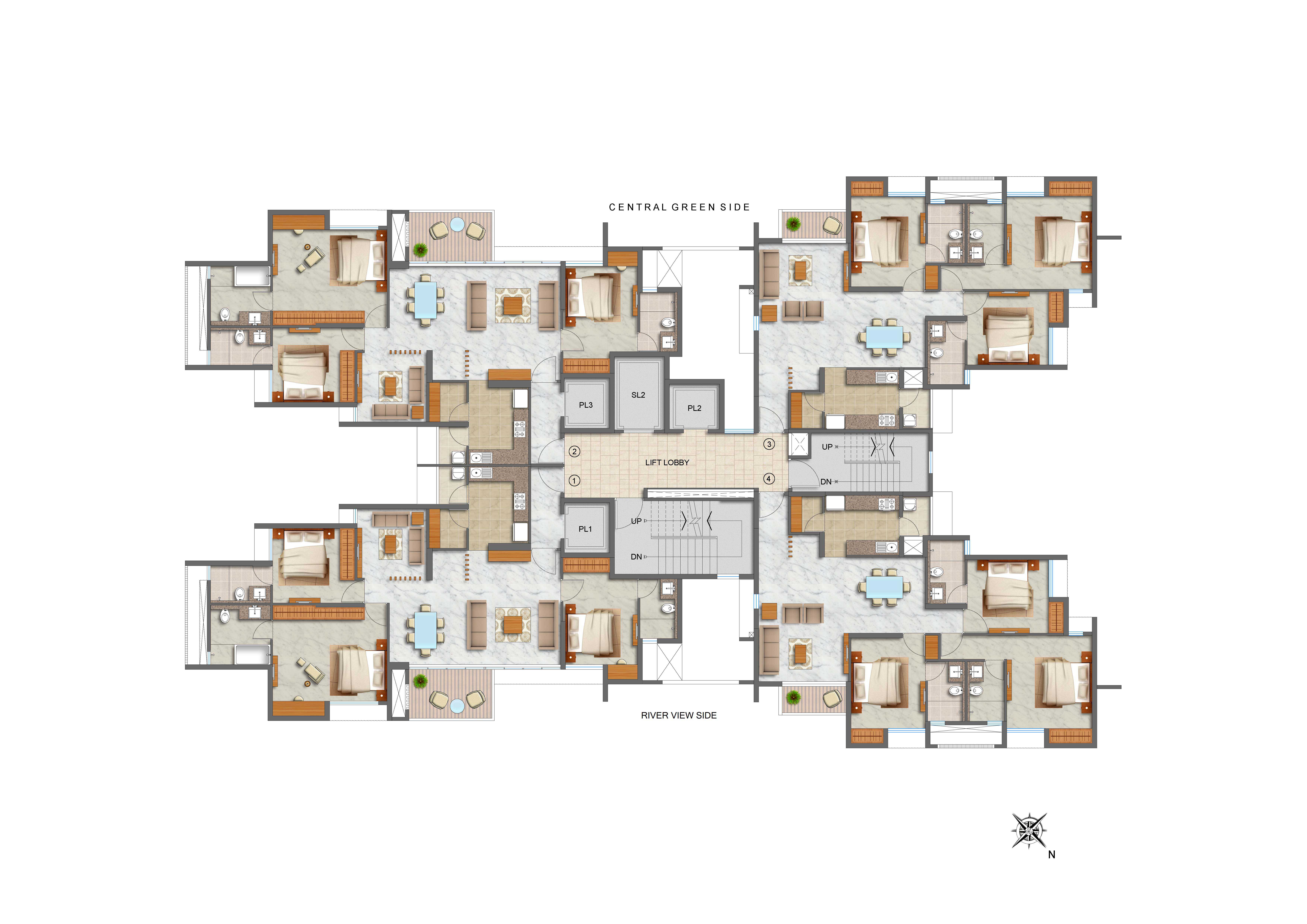 3 BHK Plan
