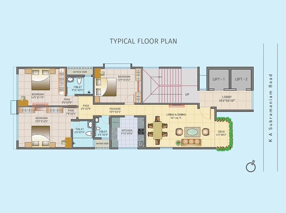 Aaroha Typical Floor Plan