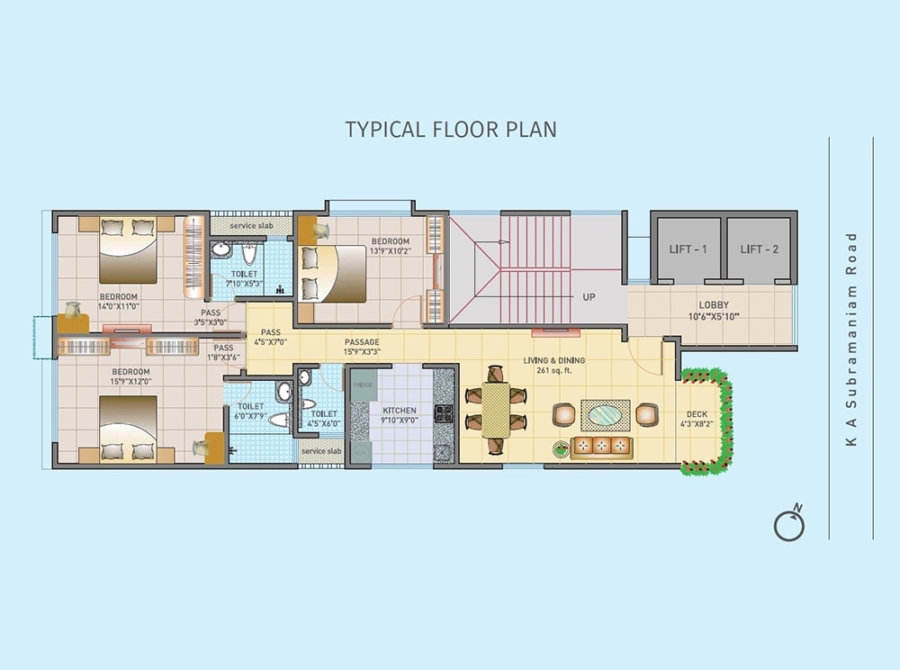 Aaroha Typical Floor Plan