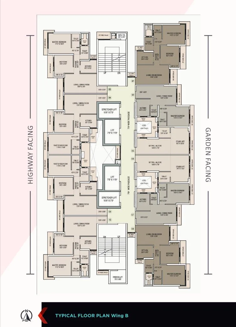 UK Iridium Typical Floor Plan Wing B