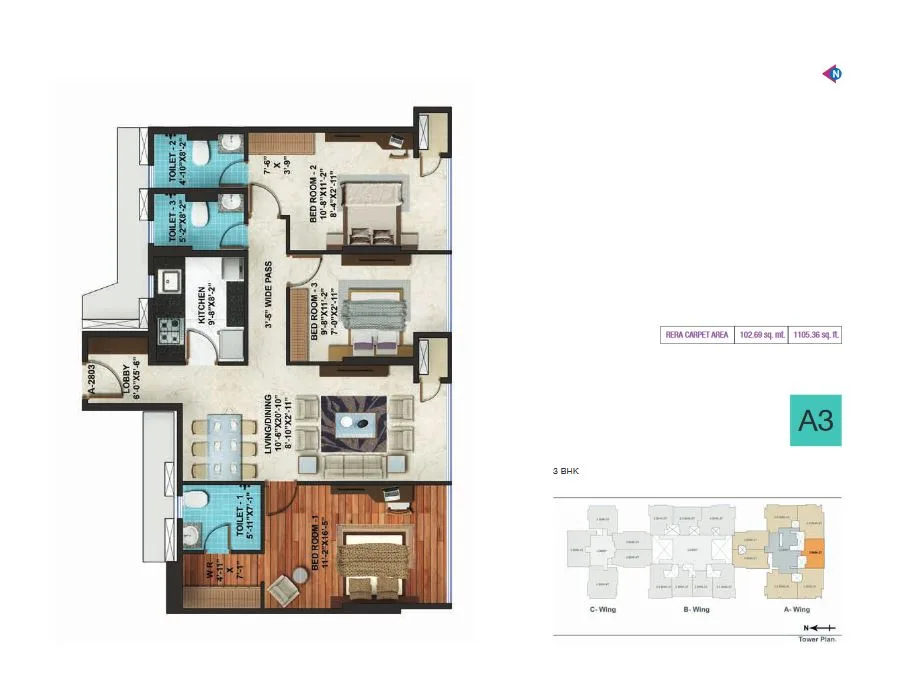 Adani Heights A3 Plan