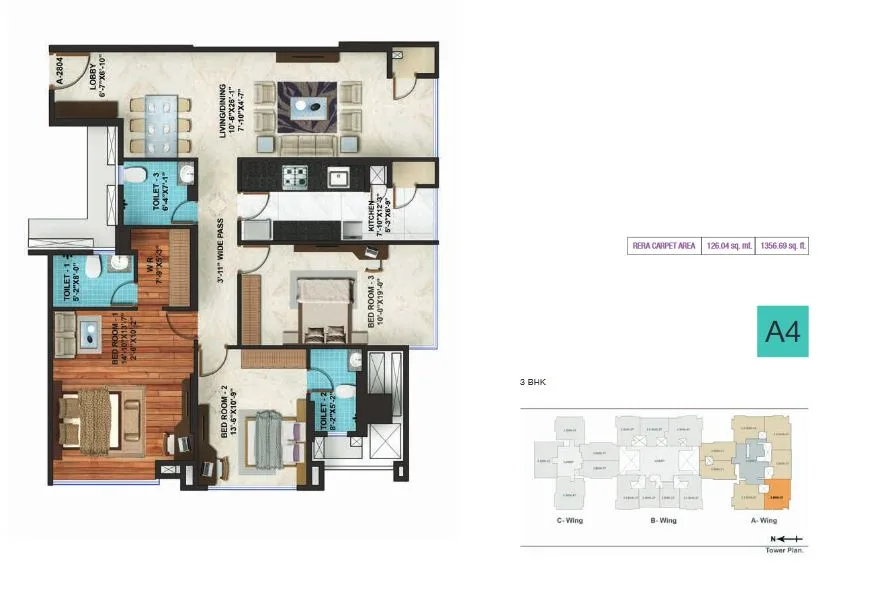 Adani Heights A4 Plan