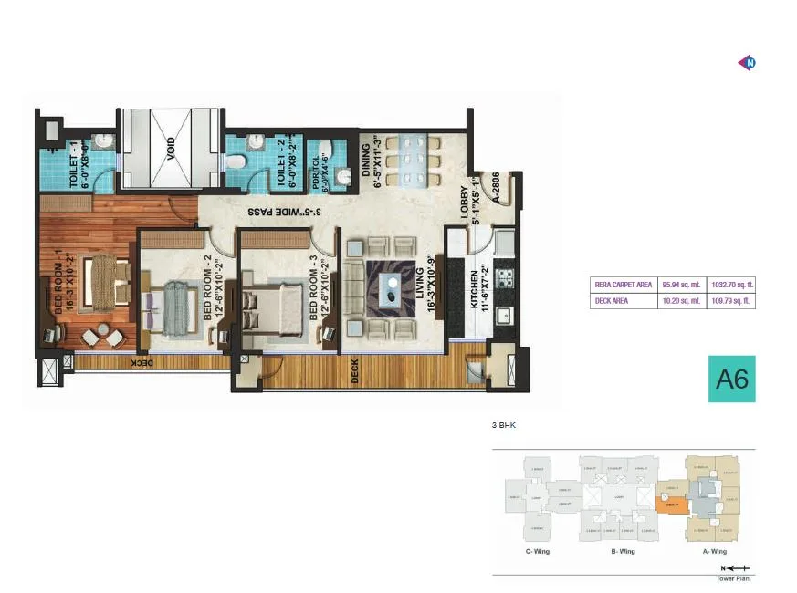 Adani Heights A6 Plan