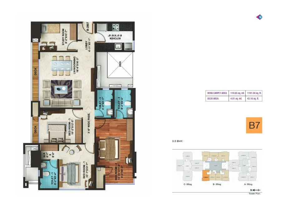 Adani Heights B7 Plan