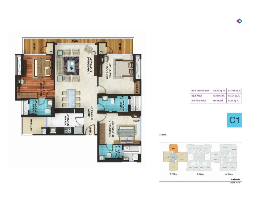 Adani Heights C1 Plan