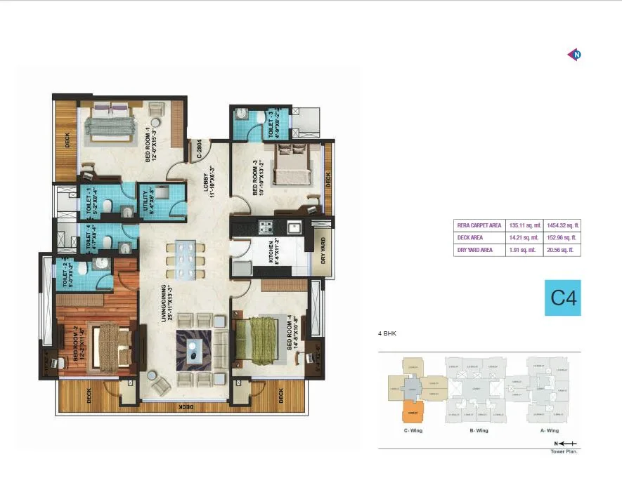 Adani Heights C4 Plan