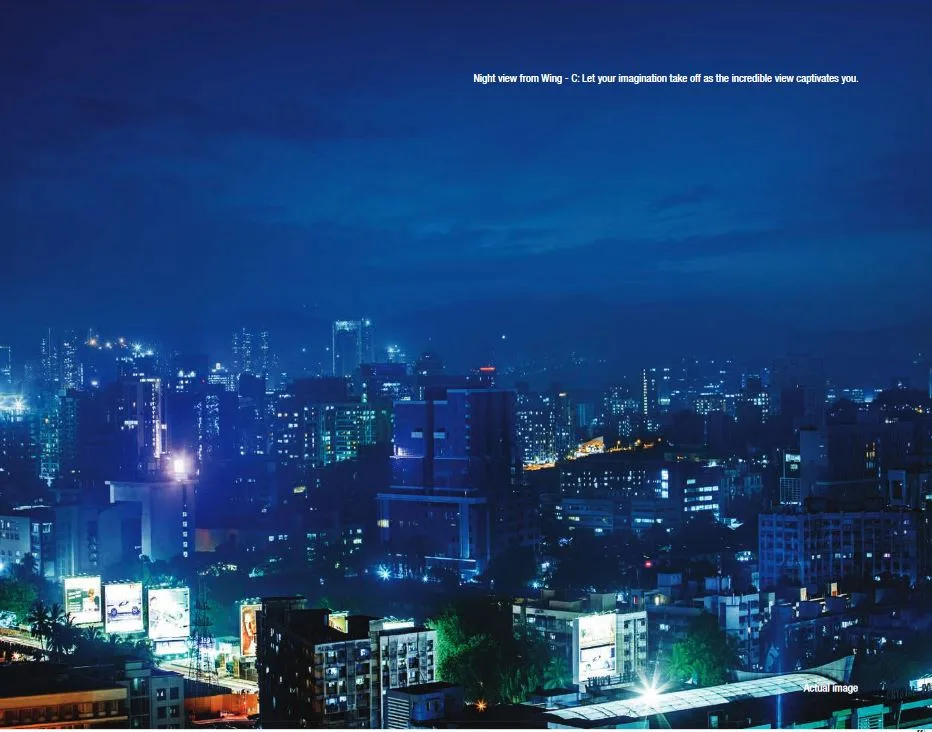 Adani Heights Night View from Wing C
