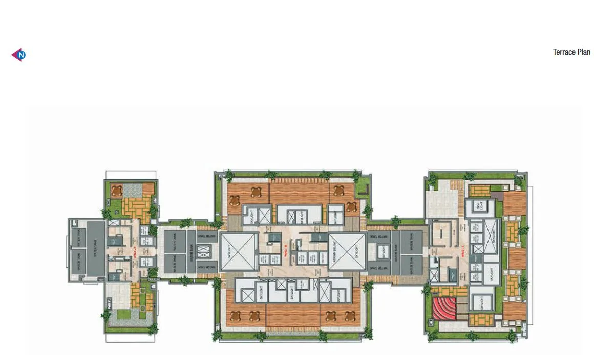 Adani Heights Terrace Plan