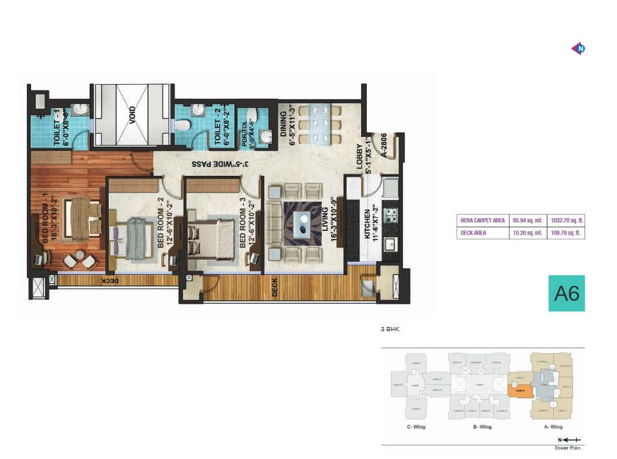 Adani Heights A6 Plan