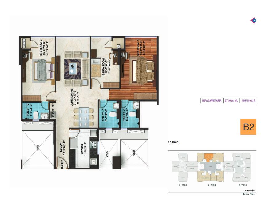 Adani Heights B2  Plan