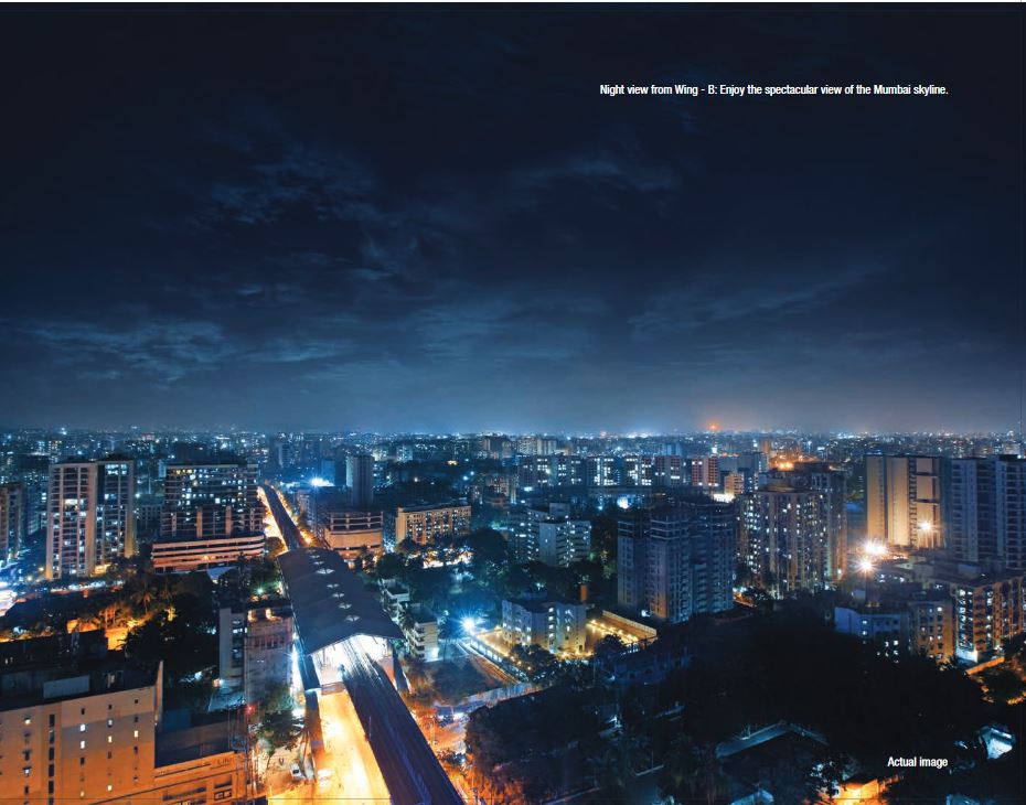 Adani Heights Night View from Wing B