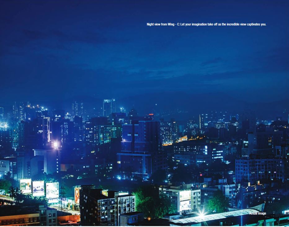 Adani Heights Night View from Wing C
