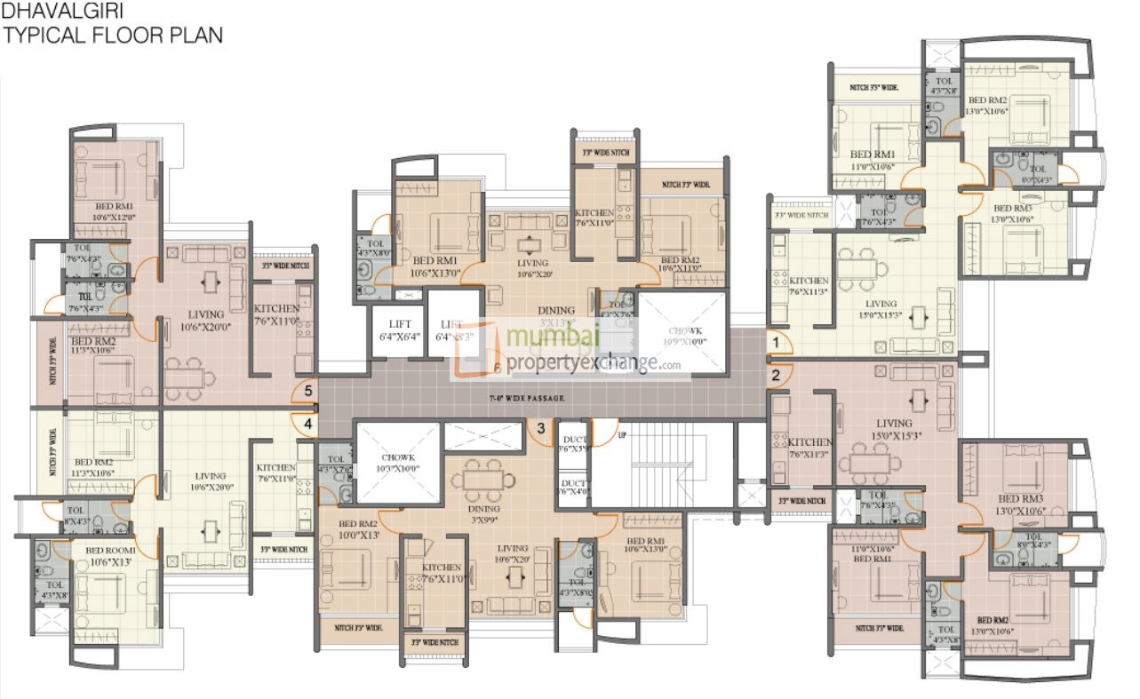 Typical floor plan