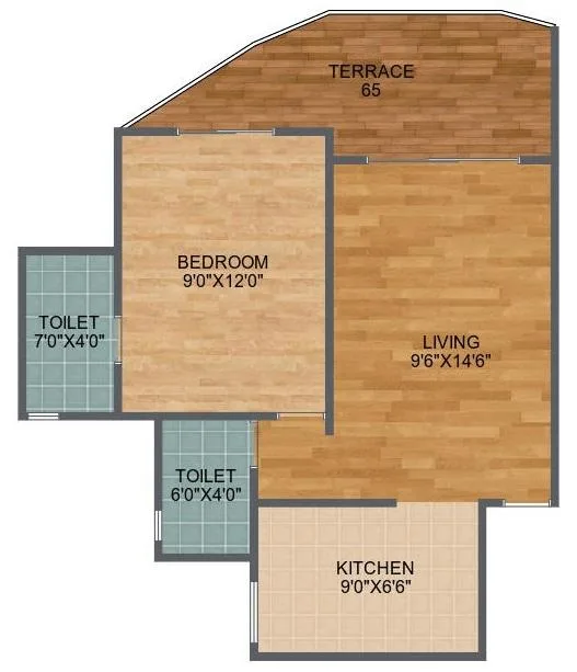 1BHK plan