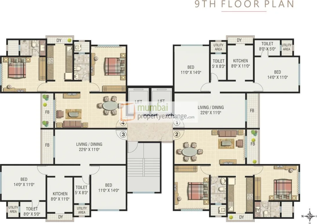 9th Floor Plan