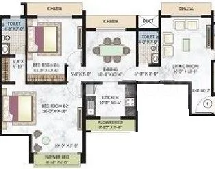 2BHK Plan 2