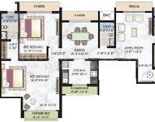 2BHK Plan 2