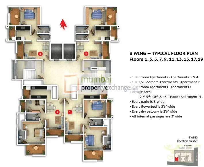 3BHK Flats for Sale in Darvesh Horizon, Dahisar East