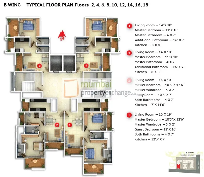 3BHK Flats for Sale in Darvesh Horizon, Dahisar East