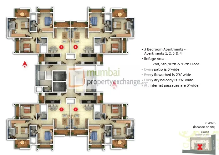 3BHK Flats for Sale in Darvesh Horizon, Dahisar East