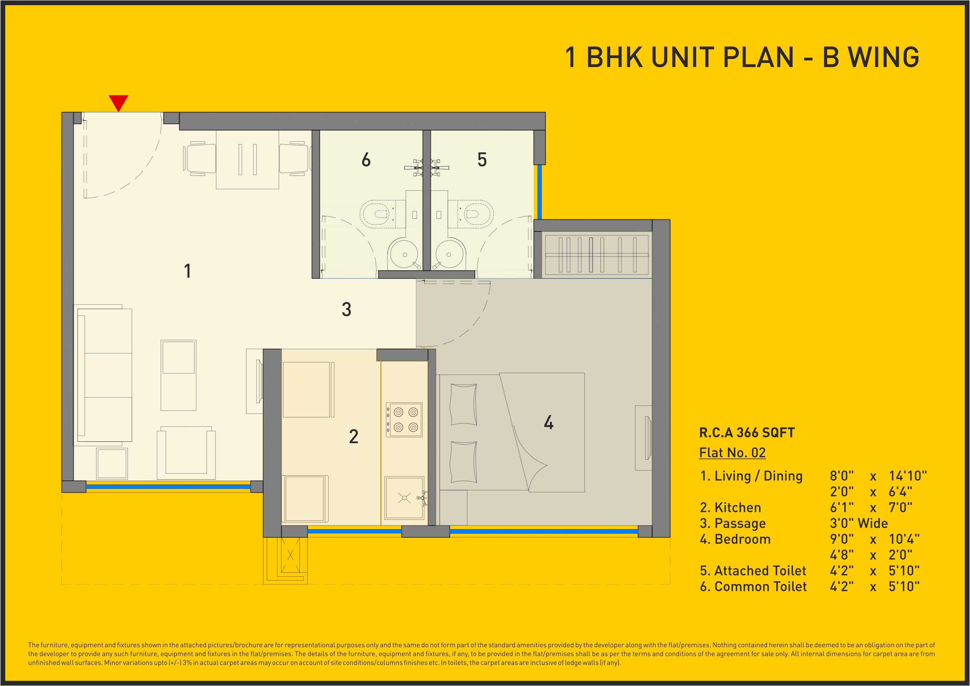 Excellente 1BHK Type1