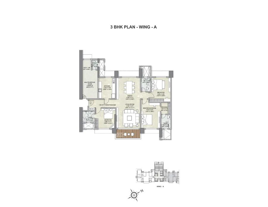 9775_oth_Kalpataru_Avana_Floor_Plan_3BHK_WingA