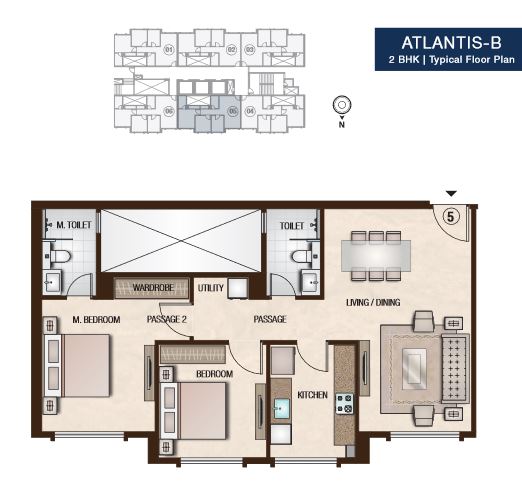 9784_oth_Atlantis_B_Typical_2BHK_Plan