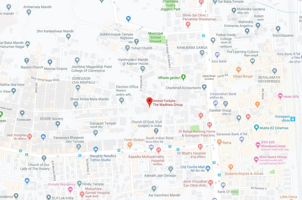 Crown Residences -Anmol Fortune Location Map