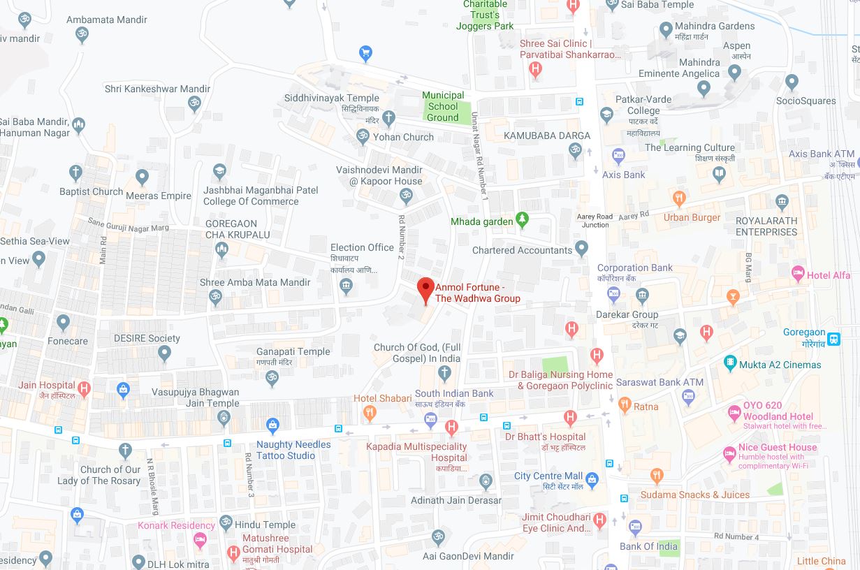 Crown Residences -Anmol Fortune Location Map