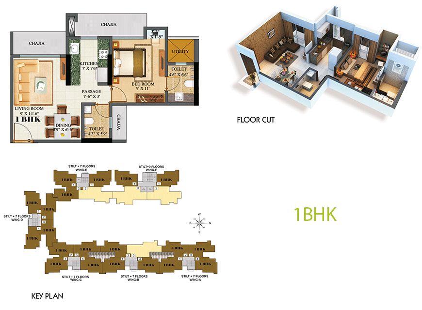 1BHK Plan