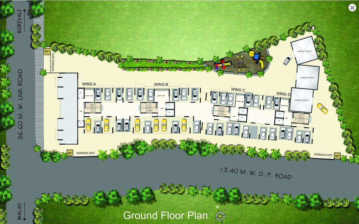 Kalpavruksh Heights Ground Floor Layout