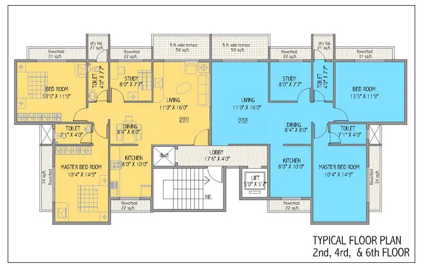Yash Apartment , Kharghar โ floor plan 1