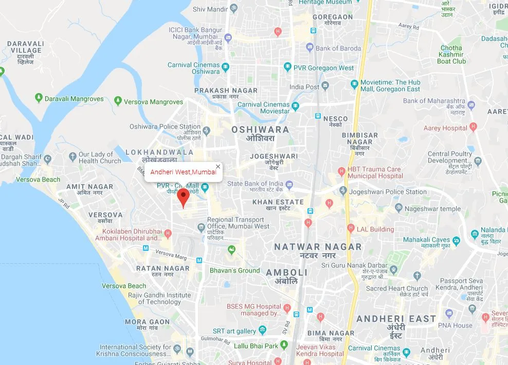 Kakad West End Location Map