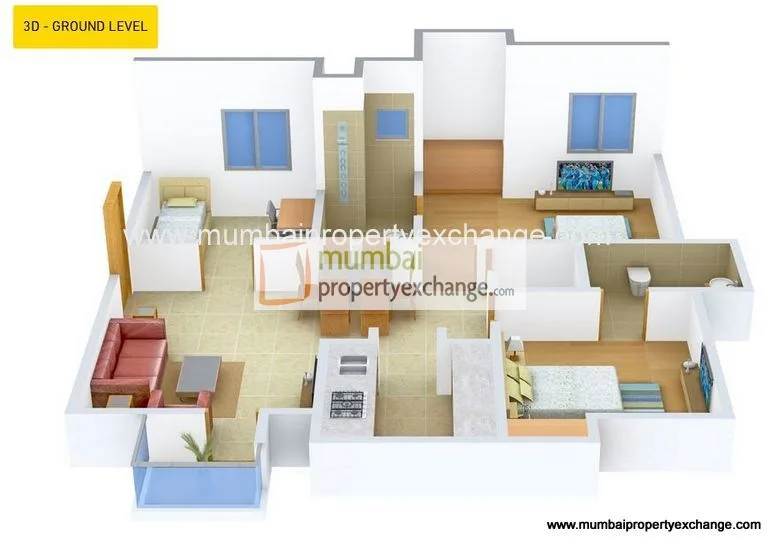 2.5 BHK Floor Plan