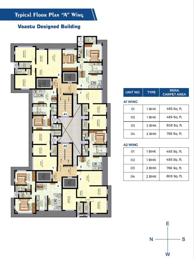 Swaroop Residency Typical Floor Plan Wing A