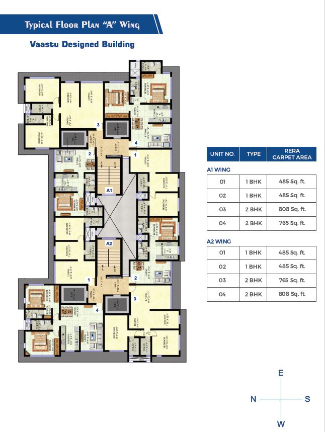 Swaroop Residency Typical Floor Plan Wing A