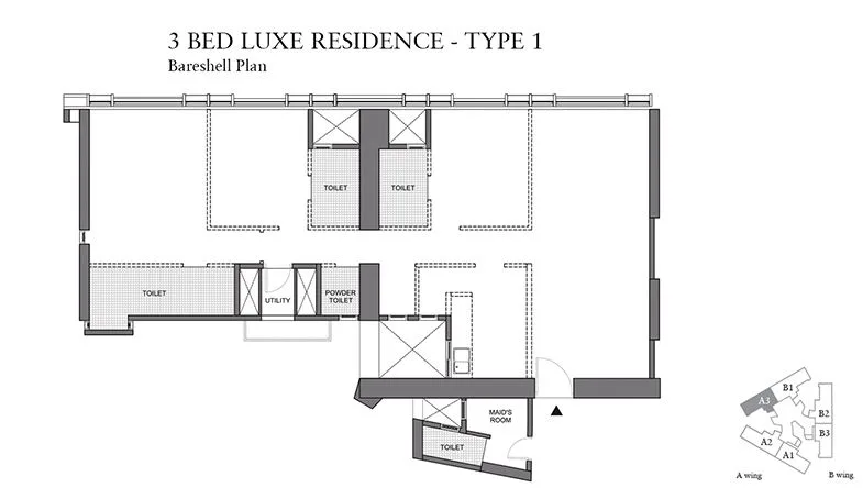 Lodha Trump Tower 3BHK Luxe Type 1